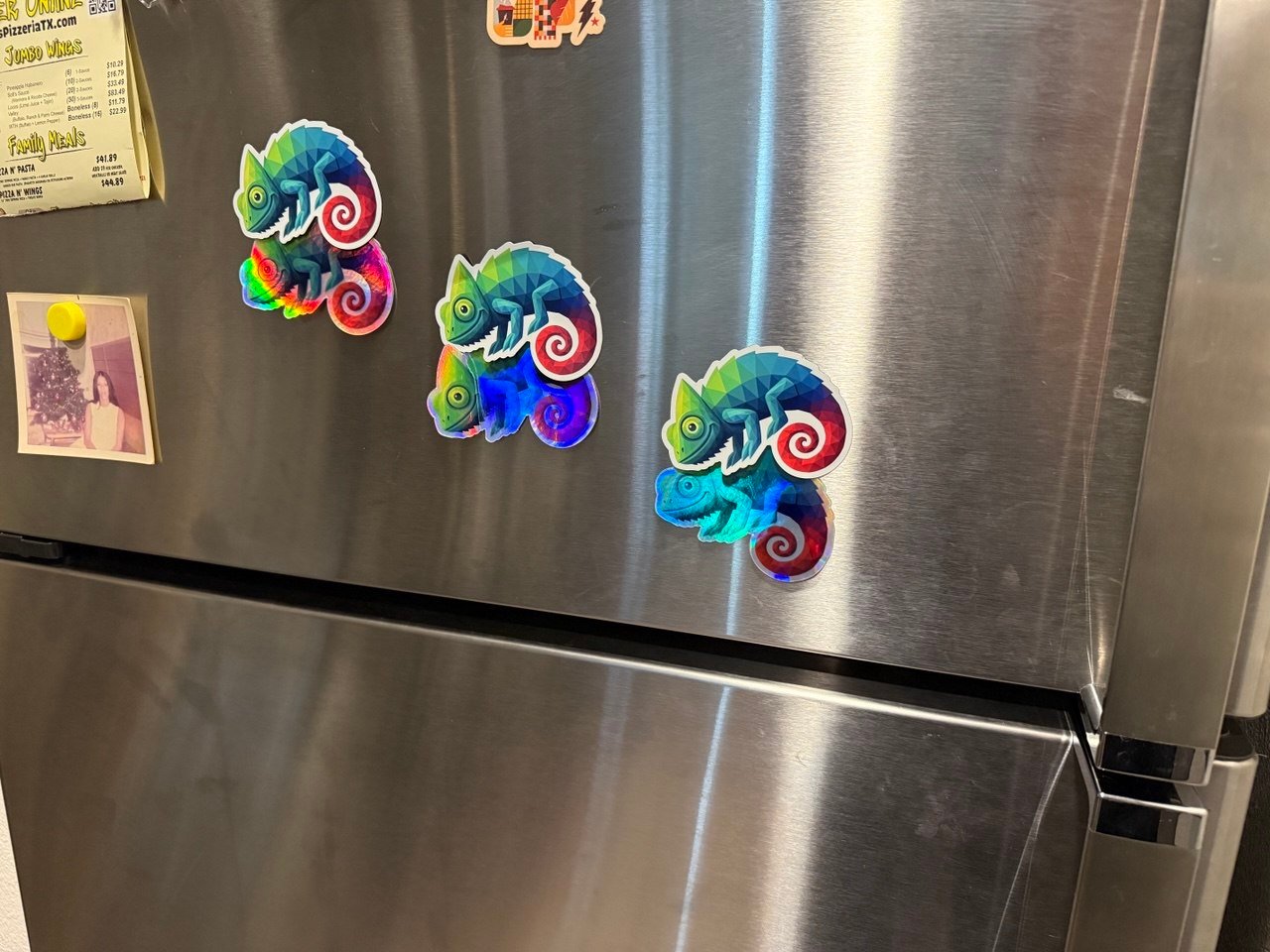 Holographic Chameleon sticker