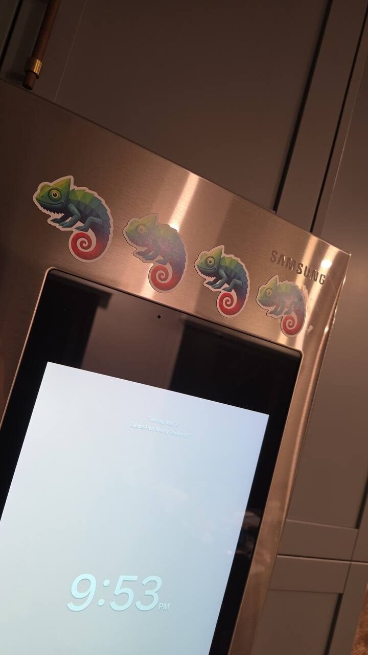 Chameleon stickers